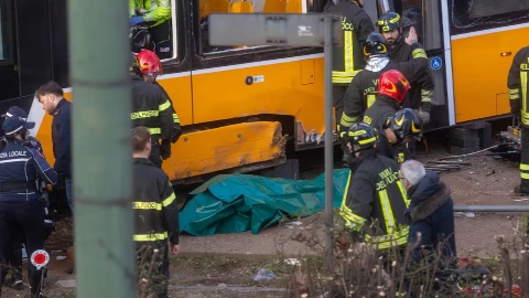 Accidente tranvía Milán