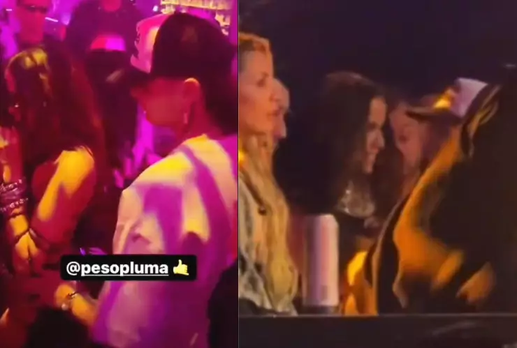 VIDEO: Captan a Peso Pluma y a Annita dándose amor en un antro en Las Vegas