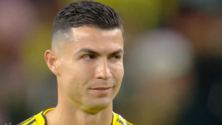 Reacción Cristiano Ronaldo a gol de Julián Quiñones Al Nassr Al Qadisiya