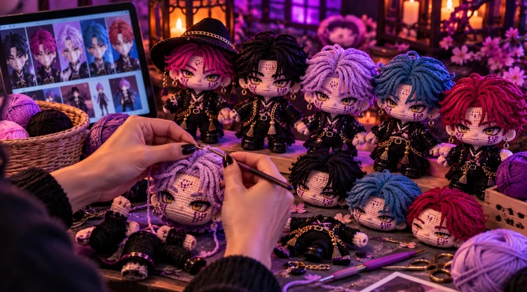 4 ideas de crochet para amigurumis de Saja Boys demonios para Halloween
