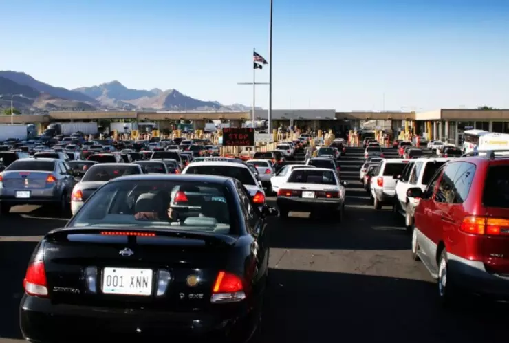 La línea hoy 12 de julio para cruzar a Estados Unidos-
