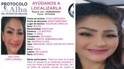 Ana Luisa López Sarabia, custodia desaparecida en Culiacán