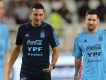 Leonel Scaloni y Messi