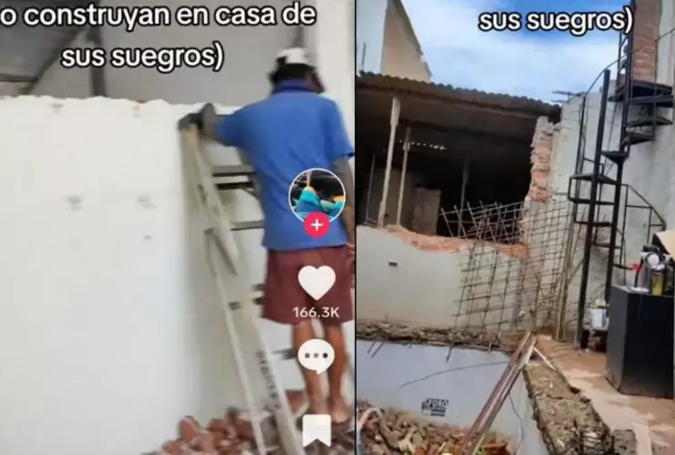 Luego de terminar su relación amorsoa, hombre destruye casa en terreno de sus suegros