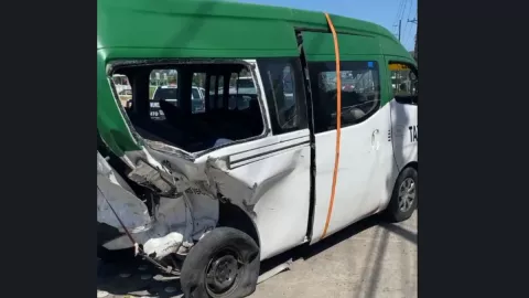 Accidente de taxi en benítez