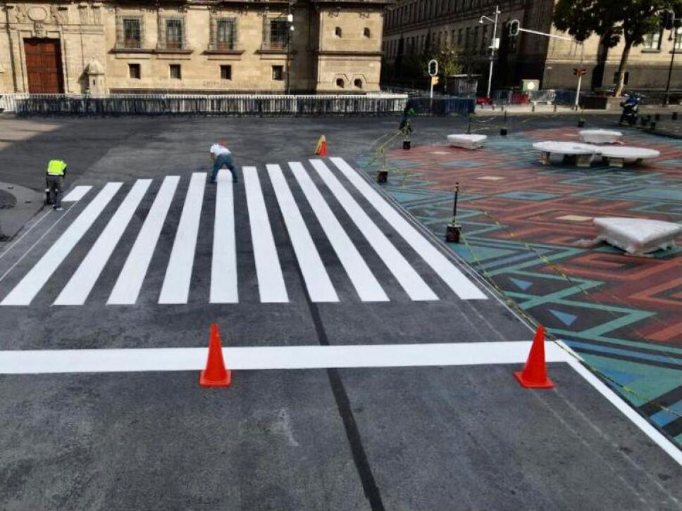 Así luce el Zócalo peatonal de la CDMX inspirado en Tenochtitlán