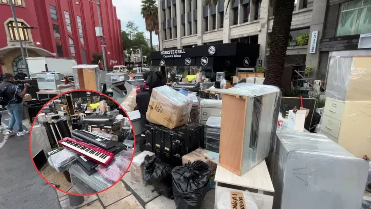 CDMX: Ladrones roban escuela de Música tras desalojo, cerca del Monumento a la Revolución