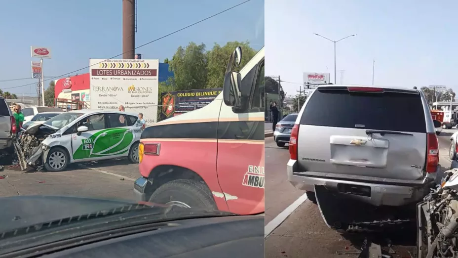Accidente en playas de Rosarito