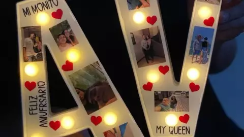 Luces personalizadas Regalos 14 de febrero Pinterest