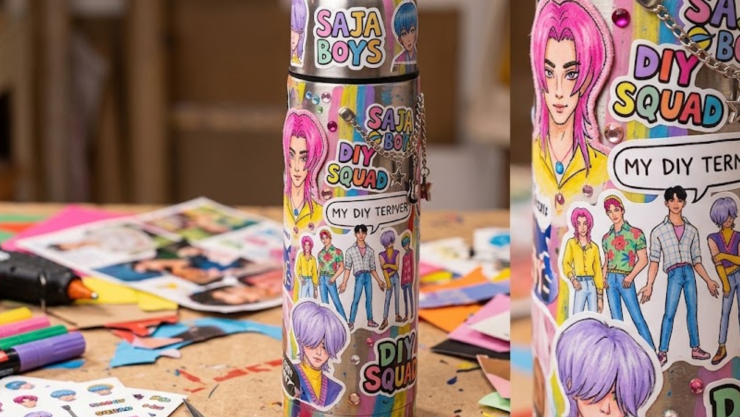 5 ideas para decorar tu termo de los Saja Boys