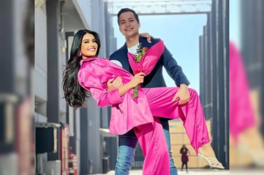 Kristal Silva y esposo