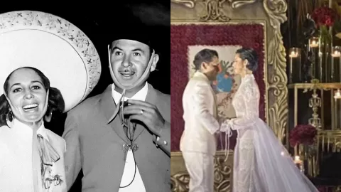 Ángela usó los mismos aretes que Flor Silvestre en su boda con Antonio Aguilar