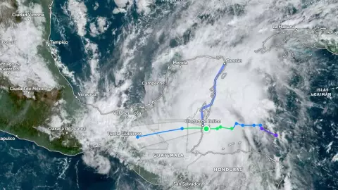 Sigue EN VIVO la trayectoria de la Tormenta Tropical Nadine por los 23 municipios de Yucatán que serían afectados