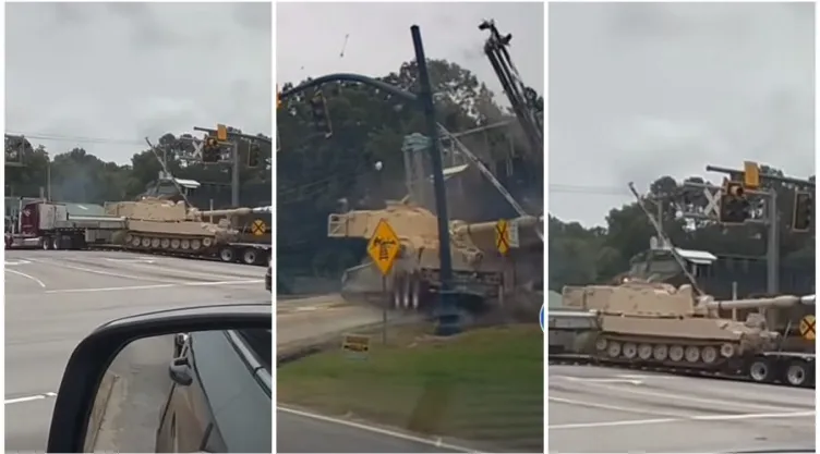 tren-choca-camión-con-tanque-de-guerra-carolina-del-sur-video
