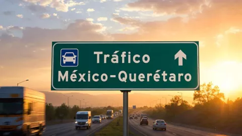 Tráfico intenso en la carretera México-Querétaro hoy.jpg