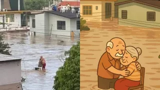 Esto es lo que se sabe de la pareja que quedo en medio de las inundaciones en Poza Rica
