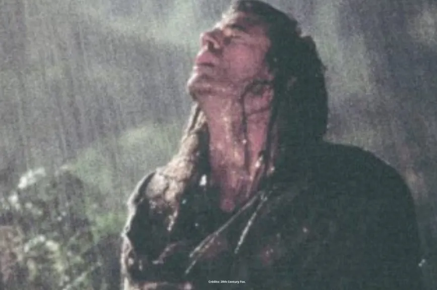 Escena de la película Corazón Valiente (Braveheart) con Mel Gibson por Azteca 7.