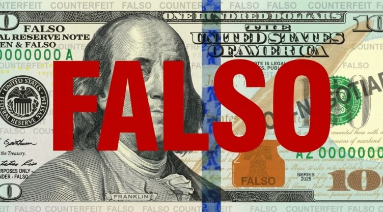 Así se identifica un dólar falso