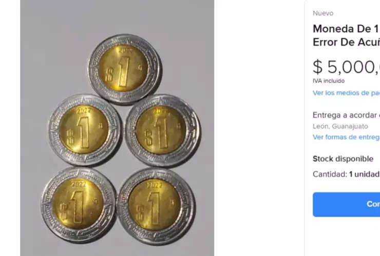 La moneda de 1 peso que vale millones