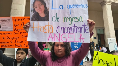 manifestación Ángela Gabriela, desaparecida en Aguascalientes