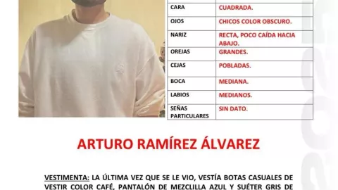 Ficha de búsqueda Arturo Ramírez, joven desaparecido en Gómez Palacio