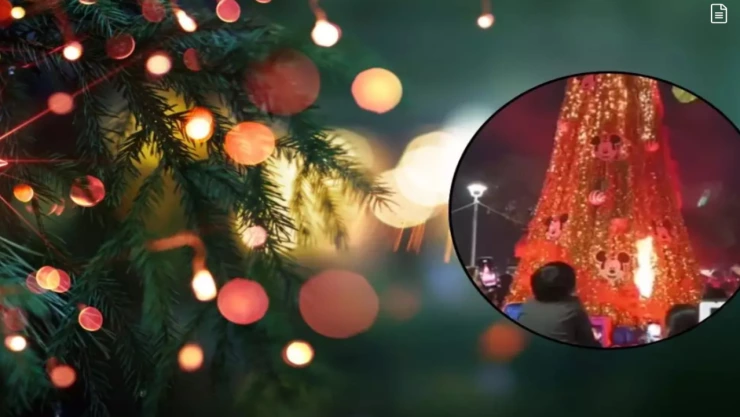 Incendio de árbol de Navidad en Nayarit