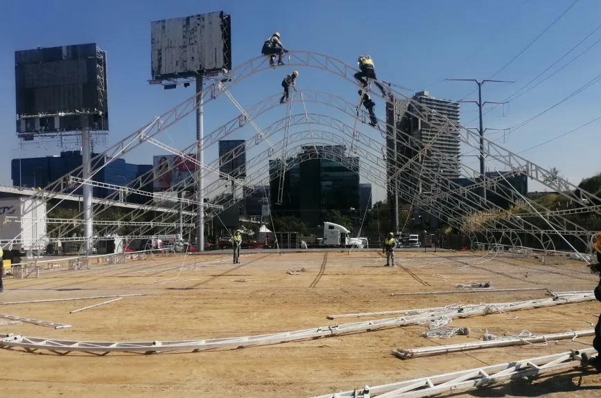 Así va la construcción del Centro de Acopio.