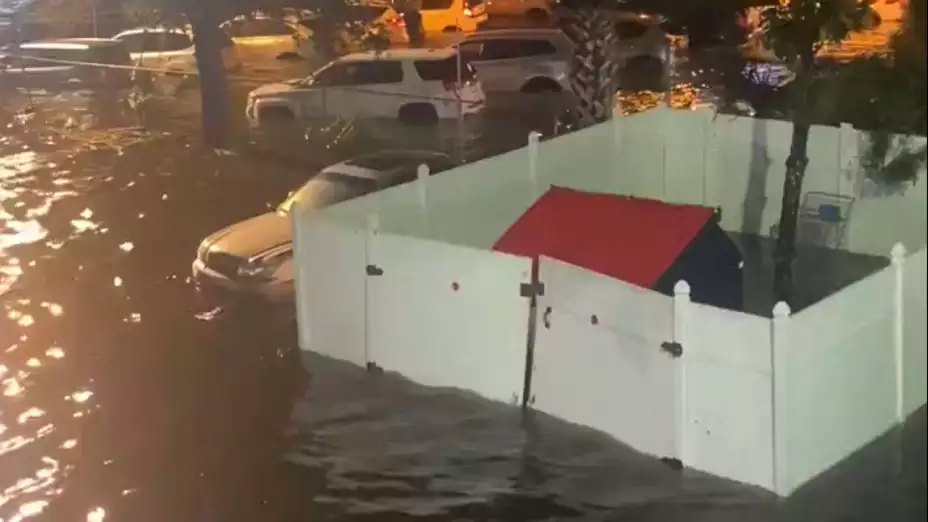 Inundaciones por el huracán Helene en New Port Richey, Florida