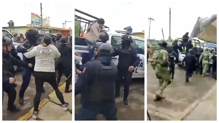 Altercado en Los Reyes: Pobladores enfrentan a policías por detención de talador