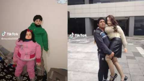 VIDEO Joven que se casó con muñeca de trapo ya tiene hijos de trapo