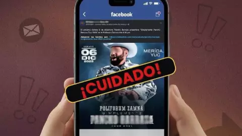 ¡Atención! Página fraudulenta promueve concierto falso en Mérida