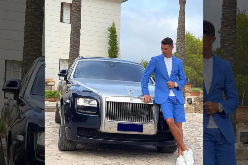 Cristiano Ronaldo y su auto.jpg