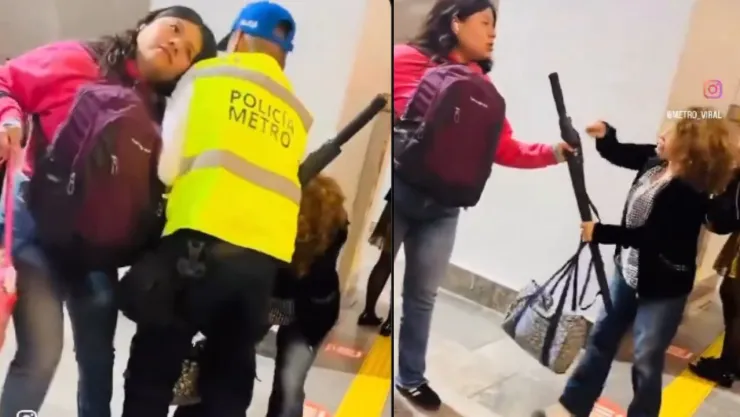 Pelea en el metro
