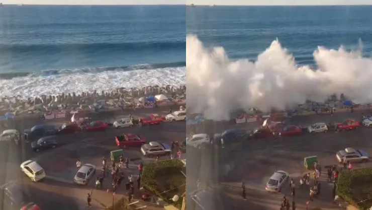 Marejada en Viña del Mar en Chile este diciembre