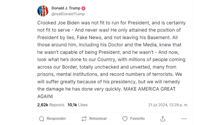 Joe Biden se retira de las elecciones 2024 en Estados Unidos