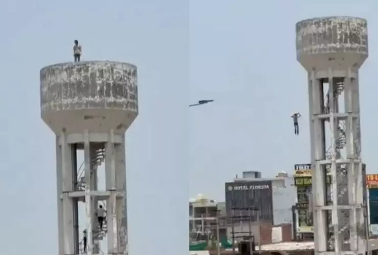 Joven pierde la vida al lanzarse desde una torre de agua