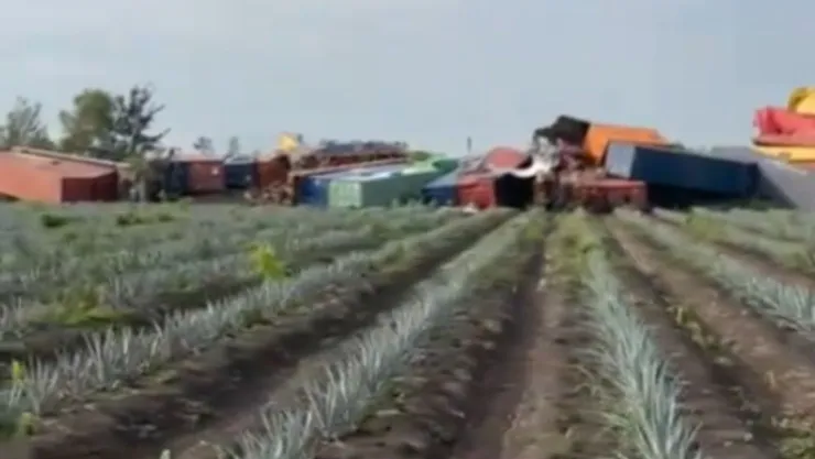 VIDEO | Tren se descarrila cerca a la autopista Guadalajara-Morelia HOY 30 de julio