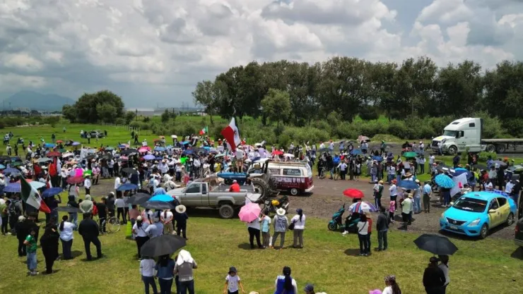 Protestas continúan en San José Chiapa contra obras impulsadas por Alejandro Armenta; acusan intimidación