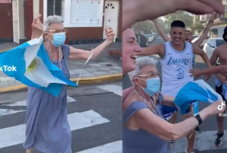 Abuela la la la la la se hace viral en redes en Argentina