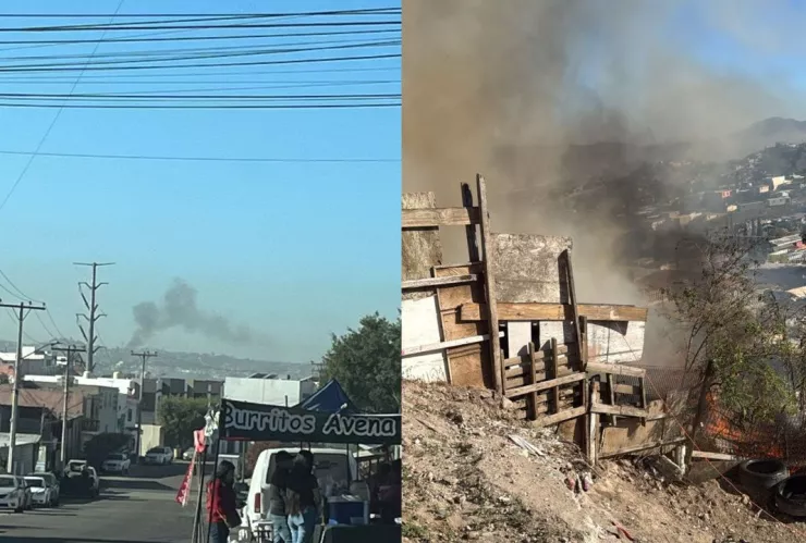 Incendio en Camino Verde moviliza a Bomberos de Tijuana