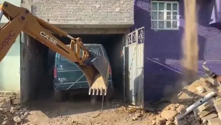 Deslave de cerro en Ecatepec