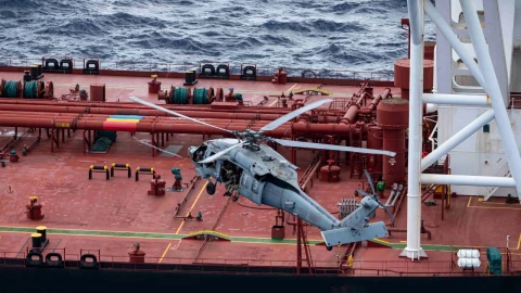 Barco incautado por Estados Unidos el 15 de febrero de 2026.