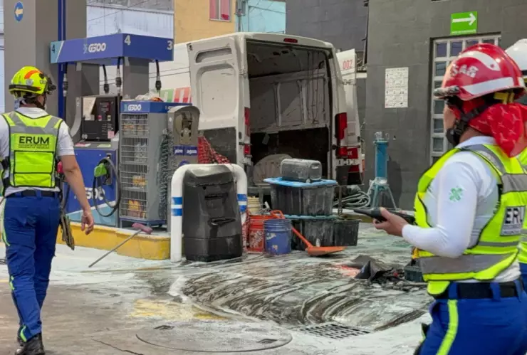 Una persona herida tras flamazo en gasolinera en la alcaldía Cuauhtémoc, CDMX