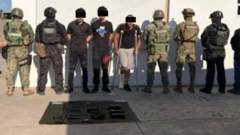 Tres armados detenidos en la Toledo Corro, Culiacán