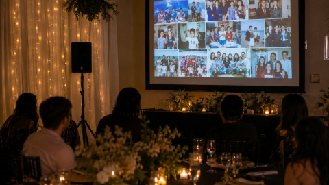 Proyección de fotos y videos en bucle