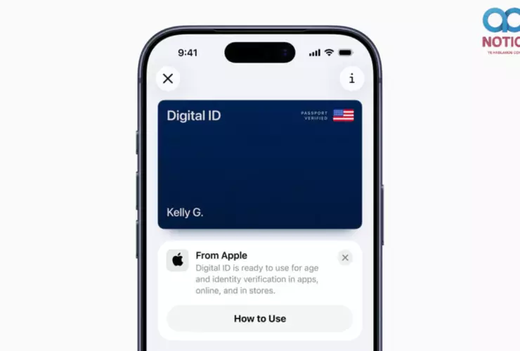 Vista previa de DigitalID en un iPhone
