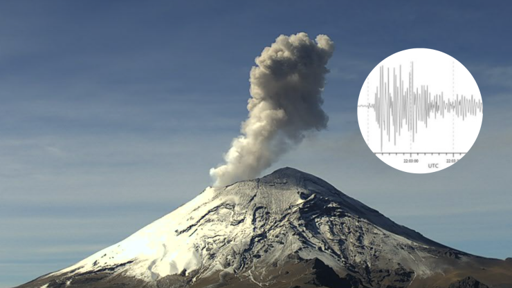 _Volcán Popocatépetl registra SISMO de magnitud 1.4; captan ondas de presión