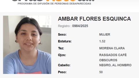 Ámbar Flores Esquinca desapareció en Tuxtla Gutiérrez el 7 de noviembre de 2025