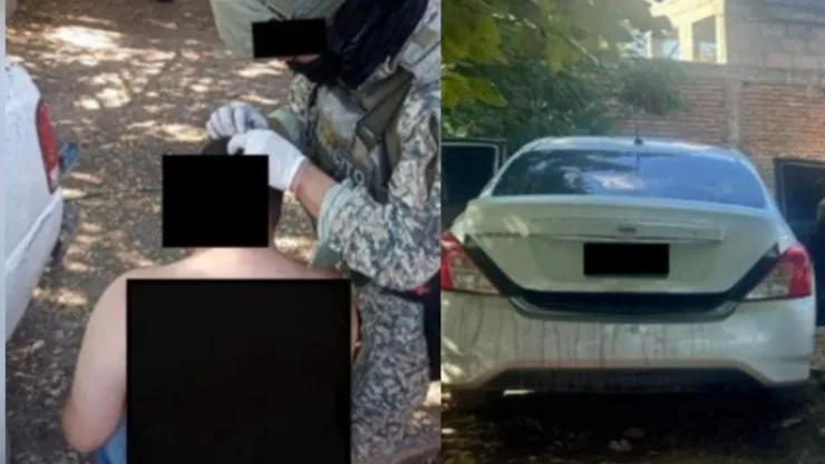 Carro abandonado con hombre secuestrado en Navolato