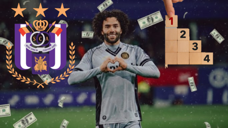 ¡Inmenso! El lugar de privilegio que ocupa César Huerta entre los mejores pagados de Anderlecht